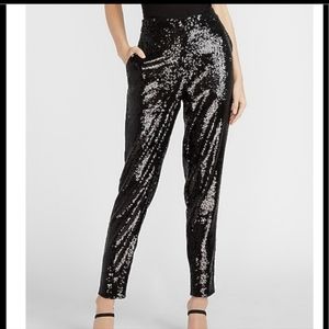 Express High waisted sequin pants.